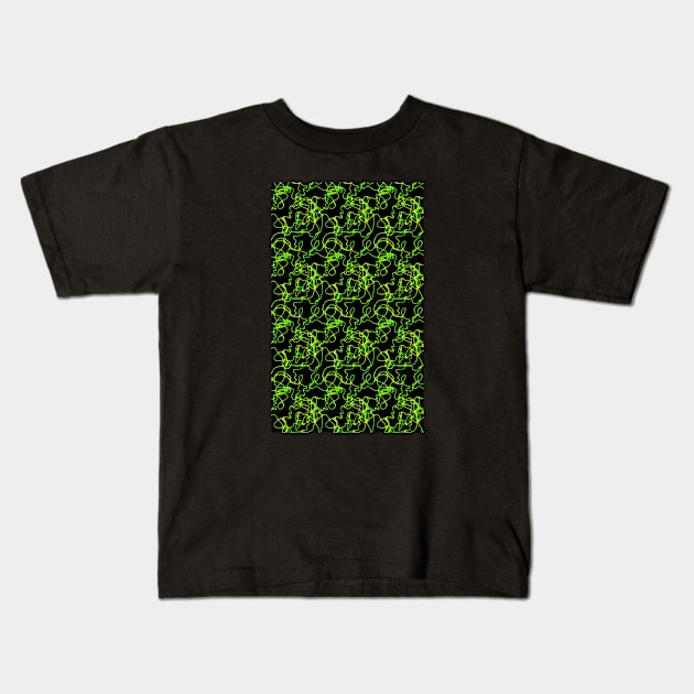 Beyond Twisted Lines Kids T-Shirt by ozav